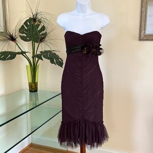 Vera Wang Strapless Dress